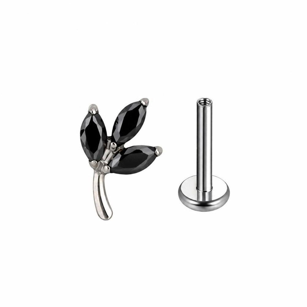 Internally Threaded Labret Stud ASTM F136 Titanium Lip Stud Durable Piercing Jewelry Piercing
