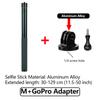 Aluminium Alloy Selfie Stick Pole Extension Monopod For GoPro Hero 12 11 10 9 8 Insta360 X4 X3 X2 DJI Osmo  Action 4 3 2 Camera