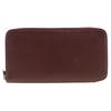 Azap Long Silk Inn Purse Rouge Ash Bordeaux Epsom Women Used