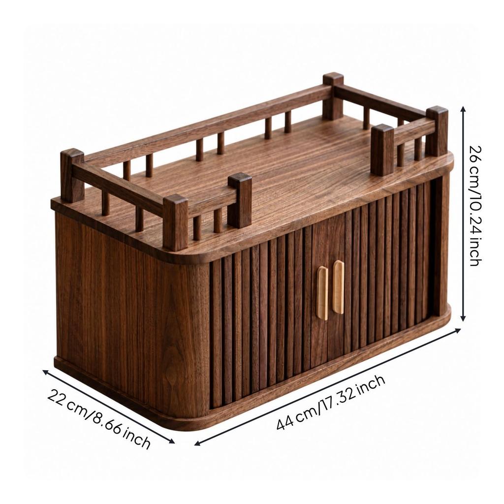 Versatile Wooden Desktop Storage Organizer Multifunctional