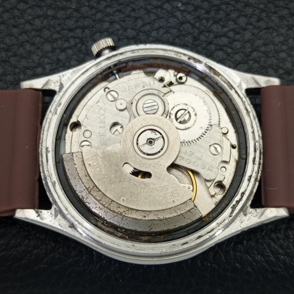 Б/У винтажные мужские часы SEIKO 5 AUTOMATIC 7009A из Японии с коричневым циферблатом a434989-2 R122-a434989