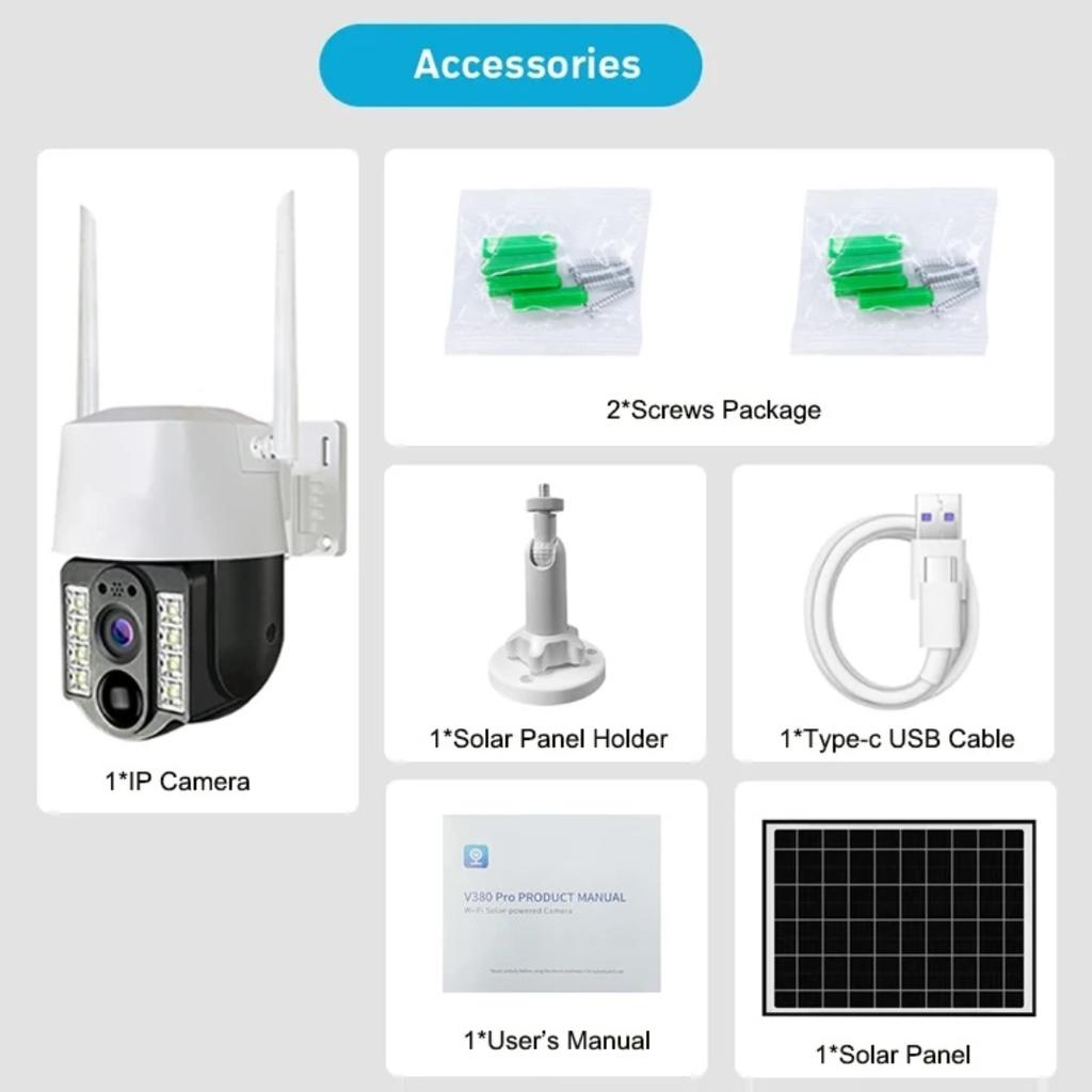 Солнечная камера наблюдения WIFI 4G Удаленная наружная беспроводная беспроводная камера ночного видения HD Полноцветная интеллектуальная камера