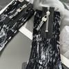 Spray Paint Splash Ink Mid Tube Socks Unique Mid-Calf Socks Fashion Zipper Socks  For Men Women