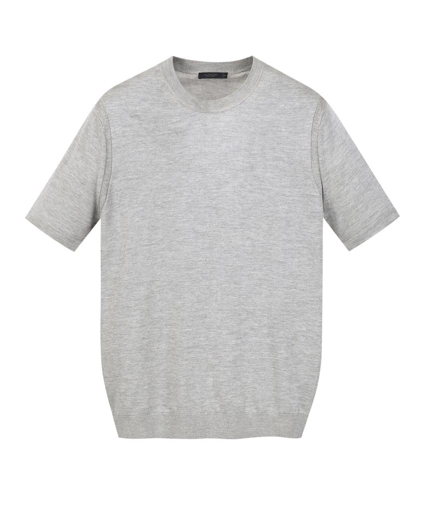 Jilseutyueoteunyuyogmaen Silk Blend Crew Neck Knit - Gray (Jnsw6B302G2)