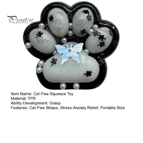 Игрушка для снятия стресса с кошки, игрушка для снятия беспокойства, ущипывания кошачьей лапой, сенсорная игрушка для детей, подростков и взрослых, мягкий мячик для снятия стресса, игрушка-лапка животного