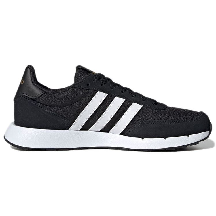 Adidas Run 60s 2.0 Black White Women Sneakers Core-Black Cloud-White Gold-Metallic H04700