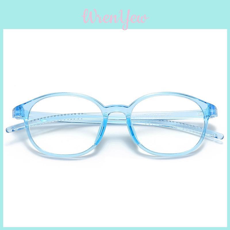 Childrens Eyewear Frame With Blue Light Blocking Lens For Kids With Elliptical Face Shape