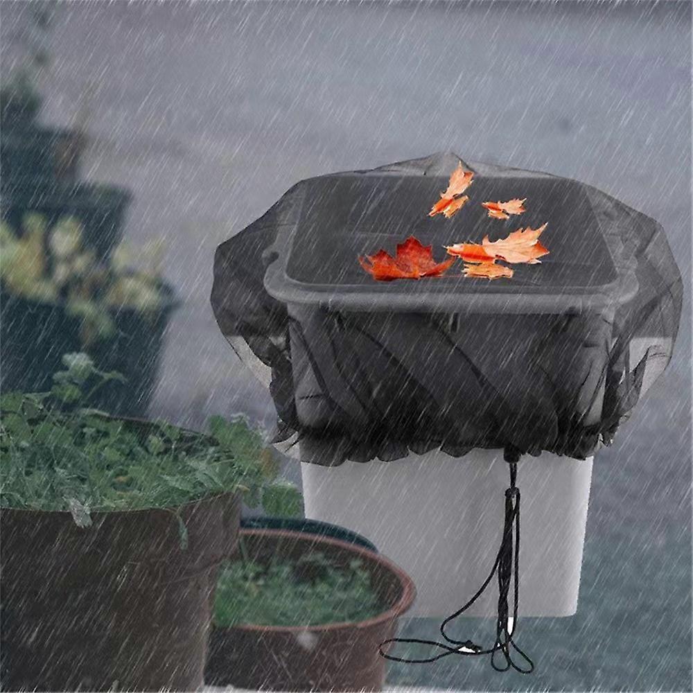 160cm Diameter Anti-Mosquito Mesh Cover for Rain Barrel Water Collection Bucket Netting Cover