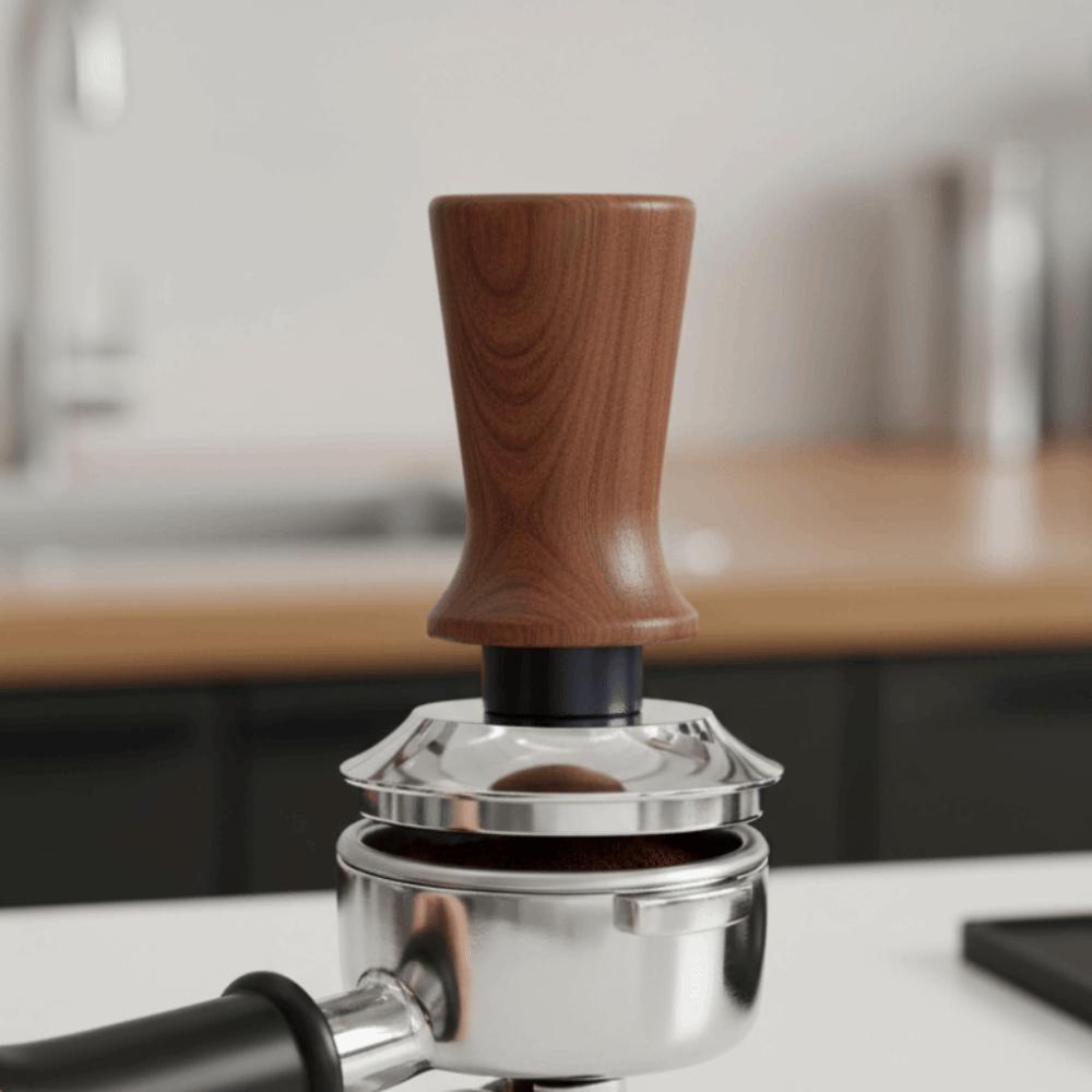 Self-rebounding Coffee Tamper Flat/threaded Bottom Coffee Powder Press  Expresso Accessories