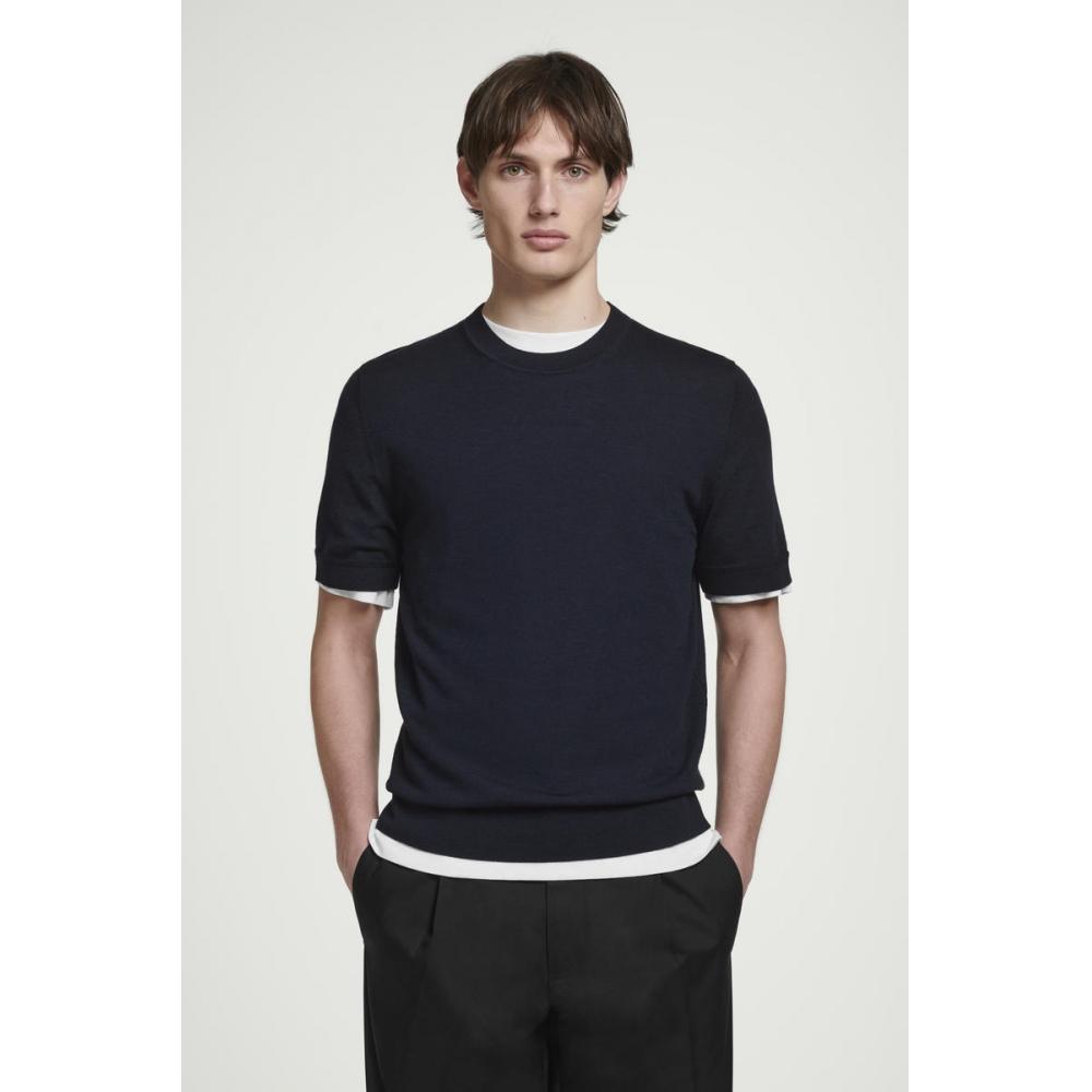 COS Футболка Japan Slim FiT из мериносовой шерсти