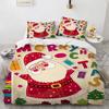 Father Christmas Bedding Home Textile North America Bed Cover Set Merry Christmas Tree King Size Kids Adult Quilt Cover Sets 3D