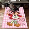 1pc Strawberry Princess6 Design Printed Area Rug Carpet for Bedroom Living Room Home Decor Rugs Mat Non Slip Mat Rug for Bedside