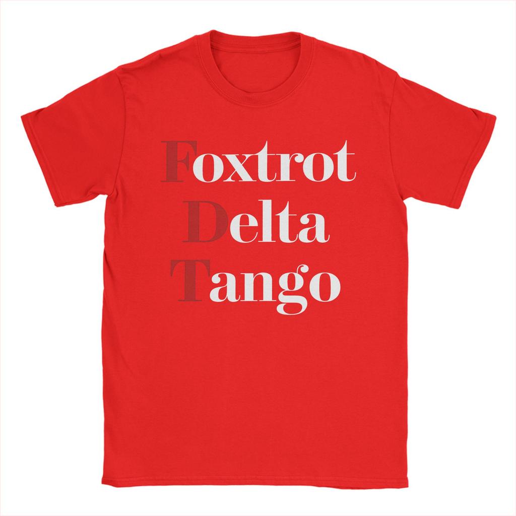 Foxtrot Delta Tango Mens T Shirts Fashion Tee Shirt Short Sleeve Round Neck TShirts Pure Cotton Plus Size Tops