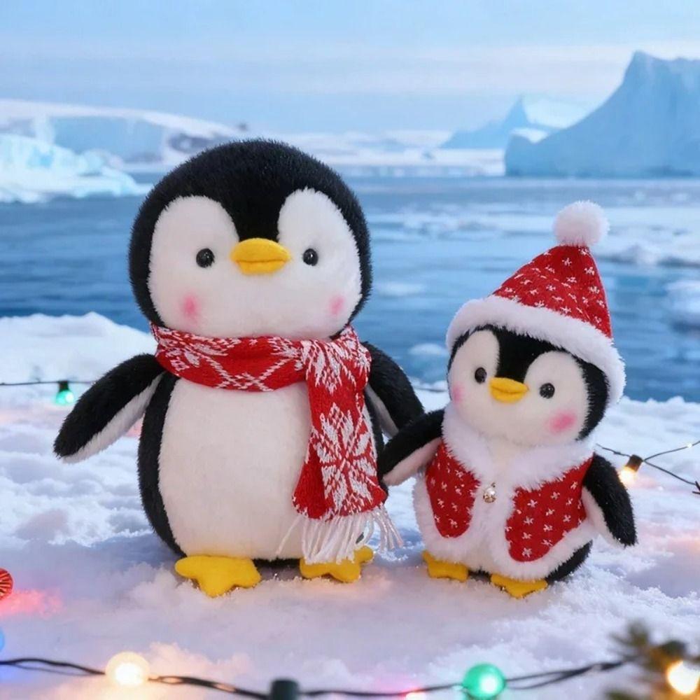 PP Cotton Penguin Plush Doll Cartoon Animal Plush Figure Stuffed Penguin Toy Christmas Decorate