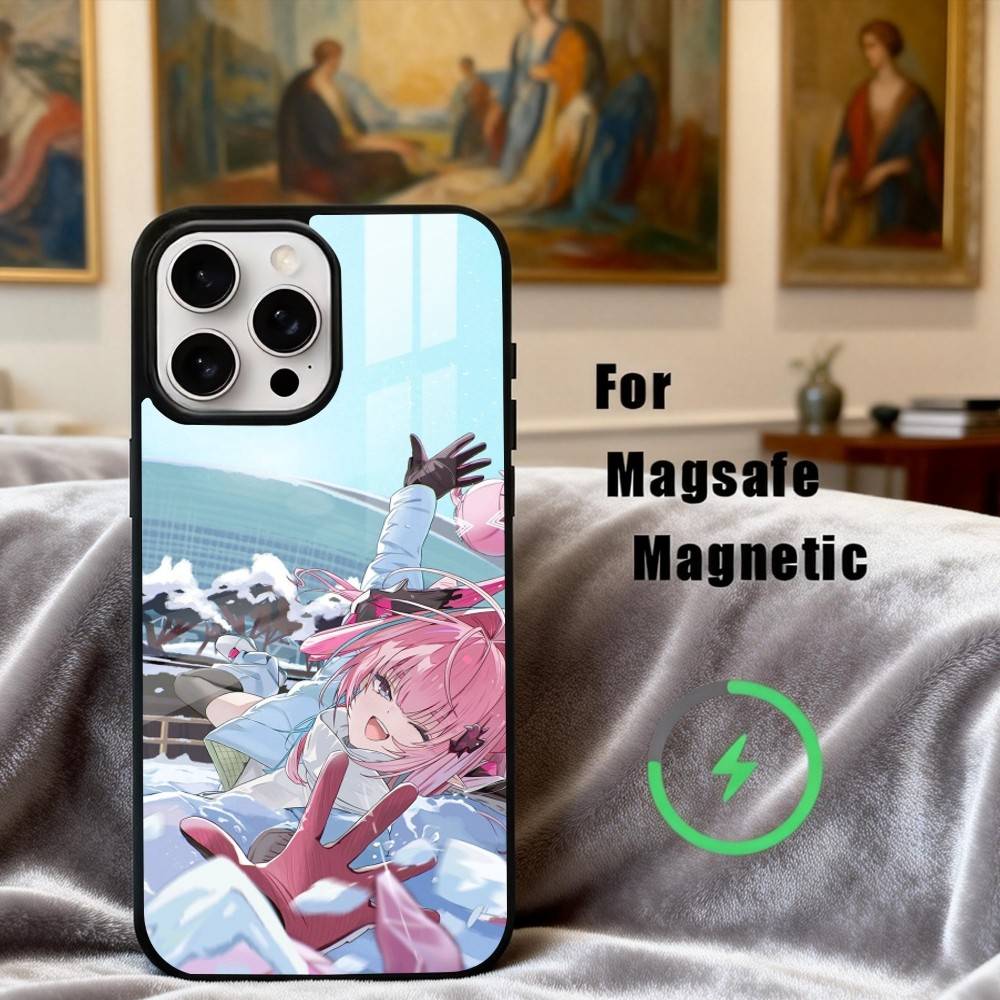 A-Arknight-T E-Enfield G-Game Чехол для телефона iPhone17,16,15,14,13,12,11 Plus,Pro Max Магнитный для Magsafe Беспроводная зарядка