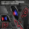 Golf Iron Covers Set Strong Magnetic Closure Value 10 Pack, Double Side Number Synthetic Leather Deluxe Club Headcover