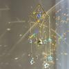 1 Pcs Moon Star Wind Bell Pendant Rainbow Prism Colorful Star Moon Dream Catcher Party Decor Hanging Wind Chime Outdoor Indoor