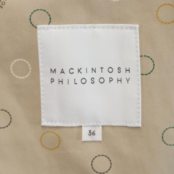 MACKINTOSH PHILOSOPHY Хлопковое пальто 36 светло-голубое капюшон Женское Б/у