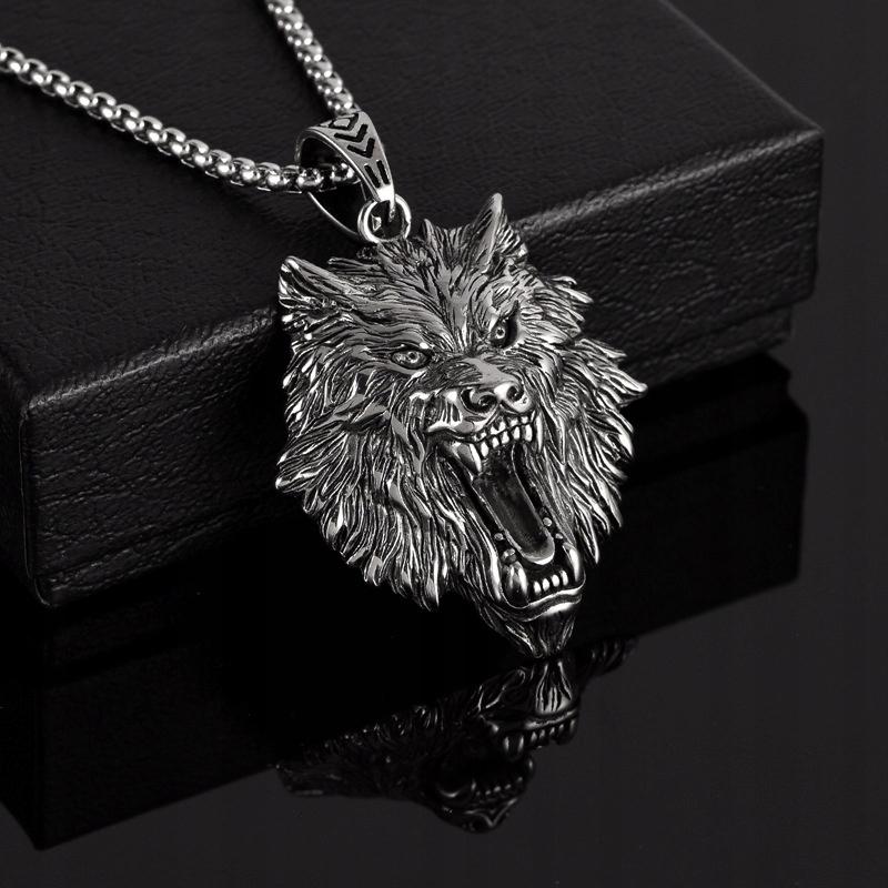 Wolf Necklace Pendant Viking Nordic 252