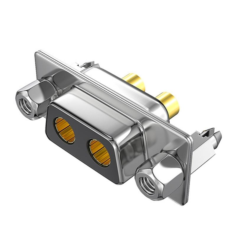 DB2 2W2 40A Высокоточный Разъем с Цельным Штырем 2-контактный Прямой Угол Паяемый Штекер для Печатной Платы Для Промышленного Коммуникационного Оборудования