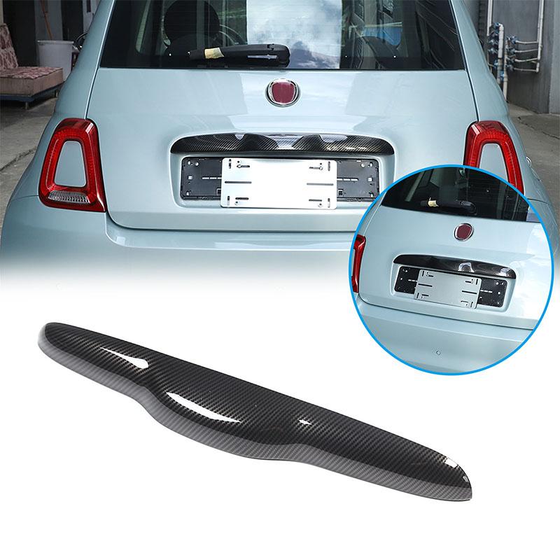 Для Fiat 500 2010-2025 ABS карбоновое волокно Автомобильная центральная консоль Панель переключения передач Декоративная рамка рулевого колеса Наклейка Аксессуары
