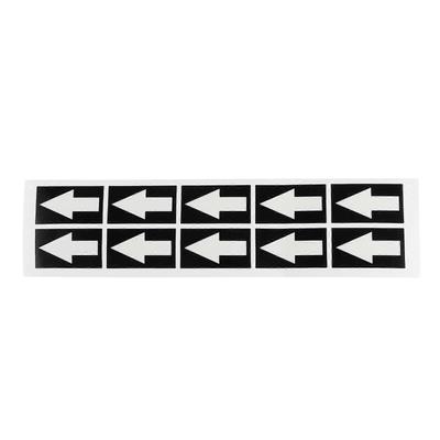 10pcs Flow Direction Arrow Sticker Arrow Indicator Sticker Arrow Warning Sticker