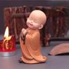 1 шт., милые маленькие фигурки монахов, Будда, изделия из смолы, настольные миниатюры, украшения, аксессуары, домашний декор, украшение автомобиля