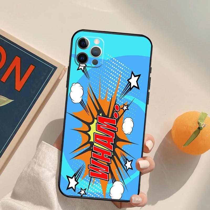 Чехол для мобильного телефона iPhone14 Comic Speech Foam Prosperity Чехол для мобильного телефона Цвет волос Покраска Anti-Drop Для Anti-Drop