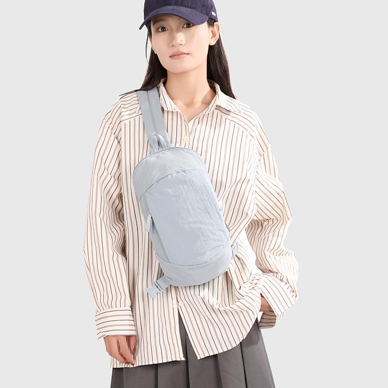 Сумка через плечо Спортивная нагрудная сумка для улицы Большой вместимости Однотонная сумка на плечо