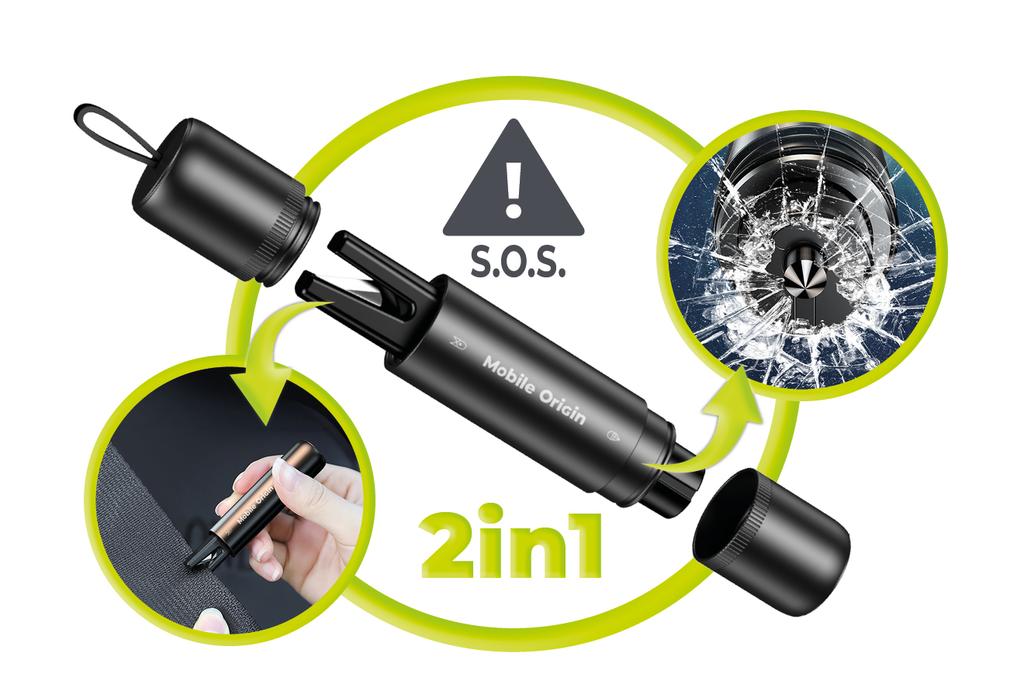 Mobile Origin 2In1 Car Safety Hammer Ca29