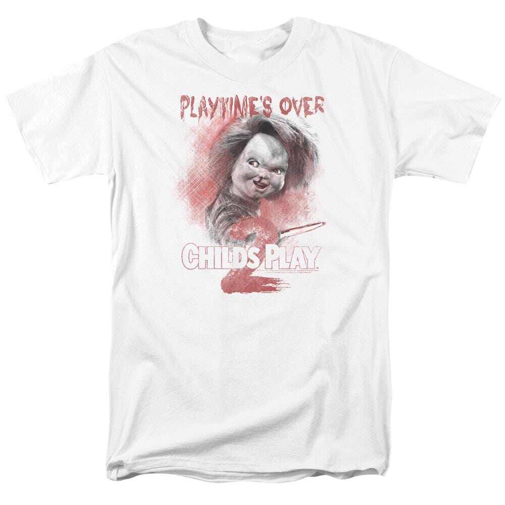 Y2k 1988s Childs Play Movie The Haunted Doll A Classic Retro Shortsleeved Tshirt Featuring A Terrifying Man