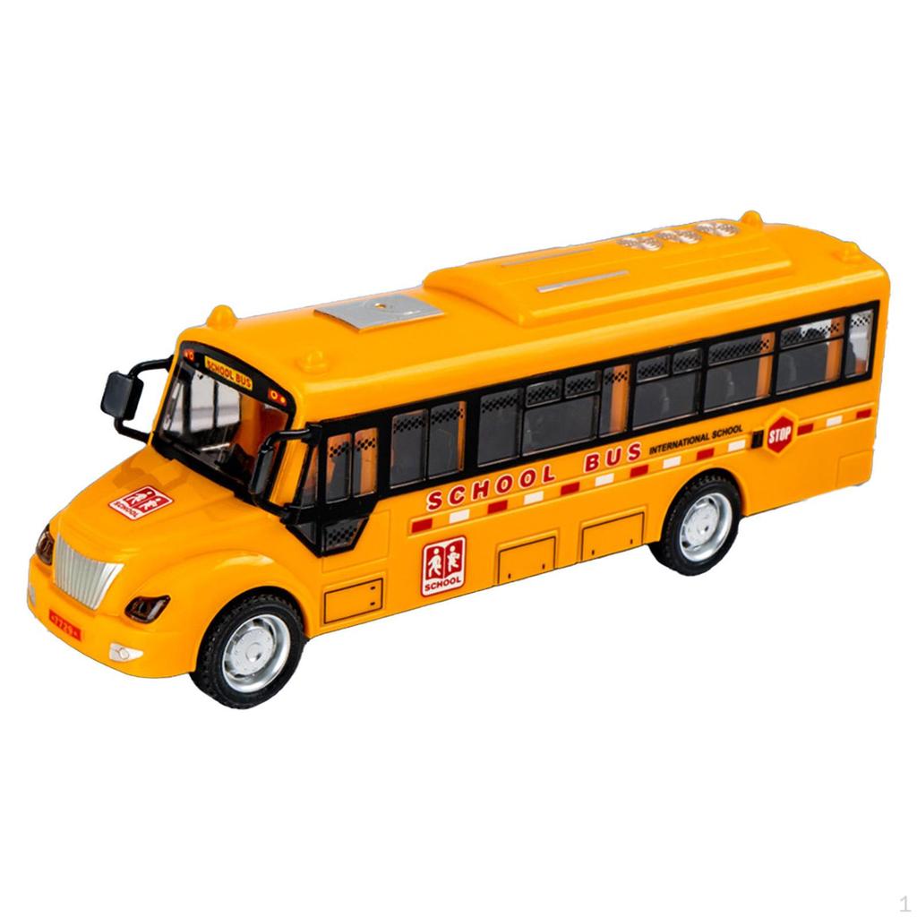 Игрушечная модель автобуса Масштаб 1/12 Обучающий Развлекательный Транспорт для Детей от 3 лет Фестивали