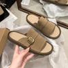 Весенне-летние новые уличные повседневные шлепанцы на толстой подошве, женские, для внешней торговли, большого размера, с открытым носком, пляжные шлепанцы женские