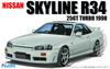 Серия моделей Fujimi 124 Nissan R34 Skyline 25GT Turbo 1998 Пластиковый модельный набор ID124 1/24 Inch-Up №