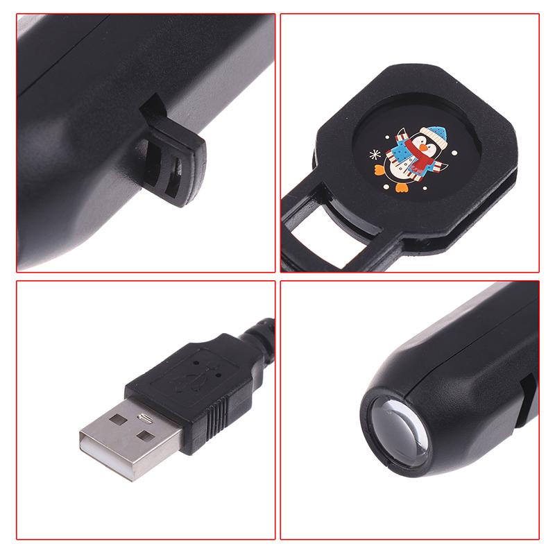 5V Проекционные огни Рождественская лампа USB Ночник Рождественская атмосфера Череп Призрак Переключаемый узор Проекция