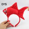 Goldfish Headband Fish Design Costume Hair Hoop Adjustable Headband Cosplay Props Party Dress Up Birthday Supplies