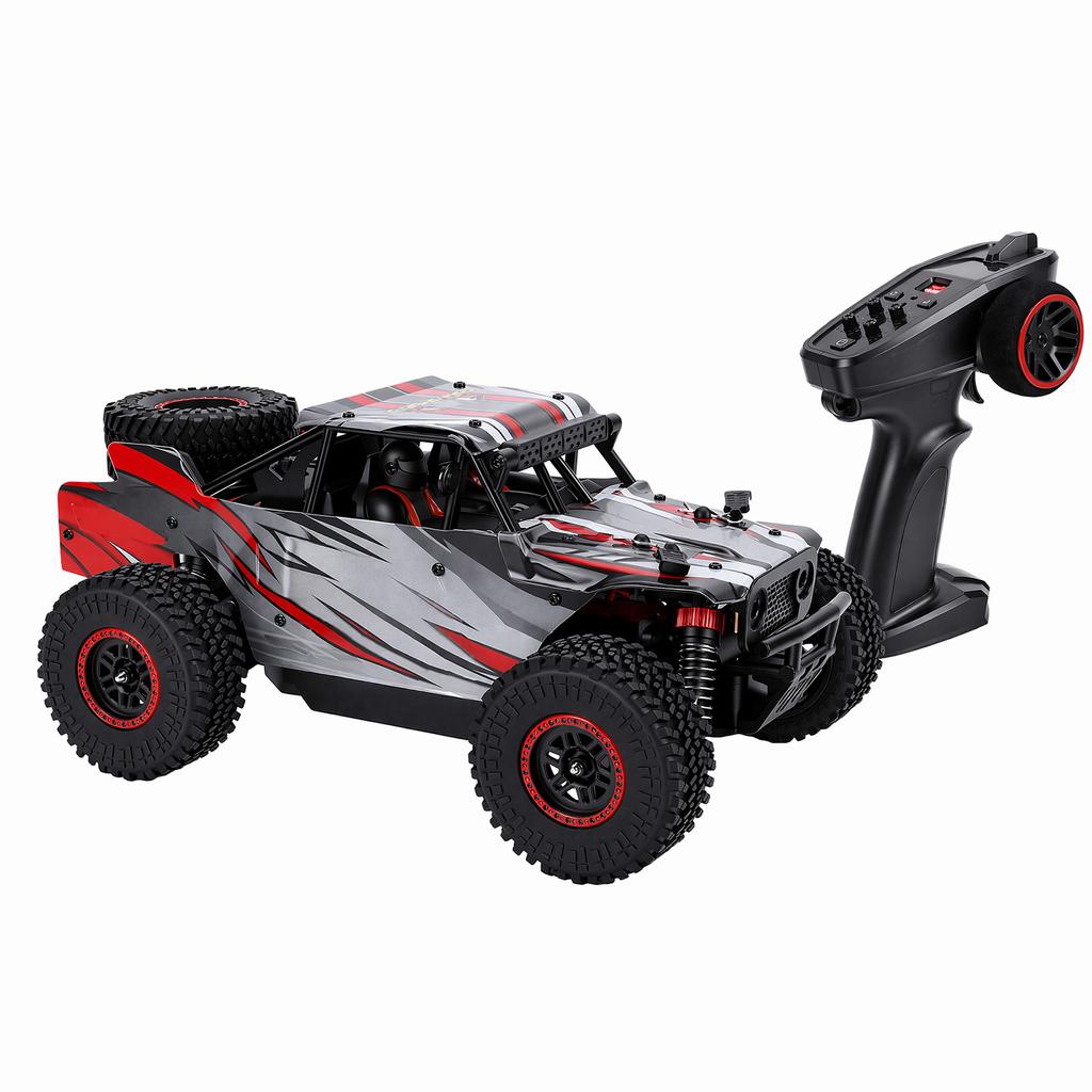 1 18 Scale RC Car, 2.4GHz 4WD 70 Km h High Speed Off Road Remote Control Vehicle with LED Lights