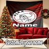 Custom Name Personalized Ajax Print Tapestry, Wall Art Decor, Bedroom, Dorm, Apartment, LivingRoom, Party Backdrop, Gift for Birthday
