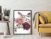 Obraz plakat w ramie 43x33 cm kwiaty p1226