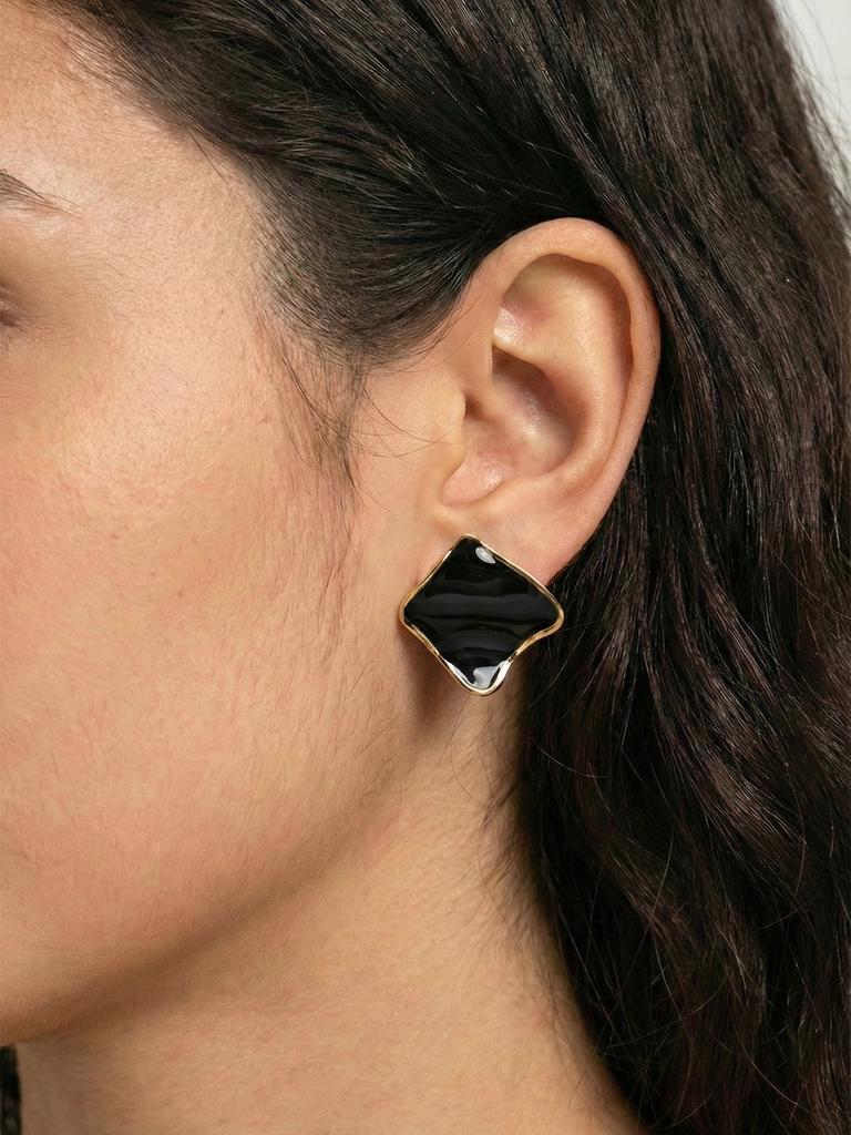 Эмалевые серьги-гвоздики из нержавеющей стали для женщин Модные Изысканные Серьги с Характером Женские Весенние Ювелирные Изделия Подарки