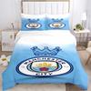 3Pcs Manchester City Crest Bedding Sets For All Sizes New 3D Printed Bed Cover Comforter Duvet Cover Pillowcase Bedroom Decoration