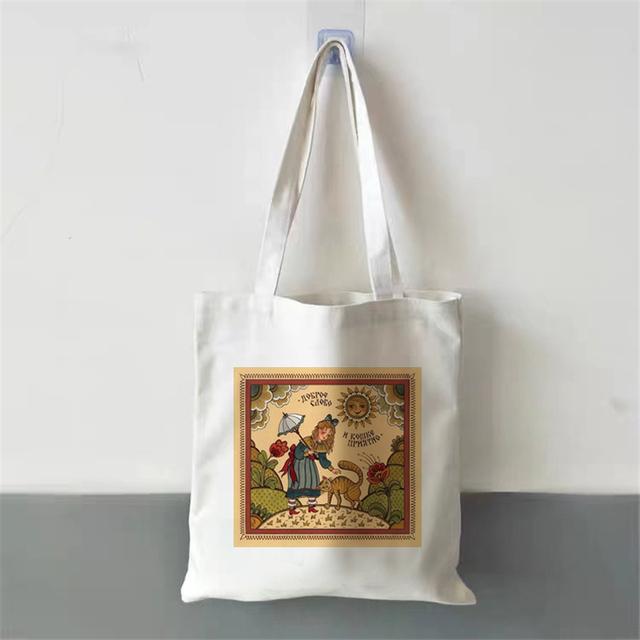 2022 Женская сумка для покупок, белая серия по охране окружающей среды, многоразовая сумка Harajuku Commuter, простая модная сумка большой вместимости