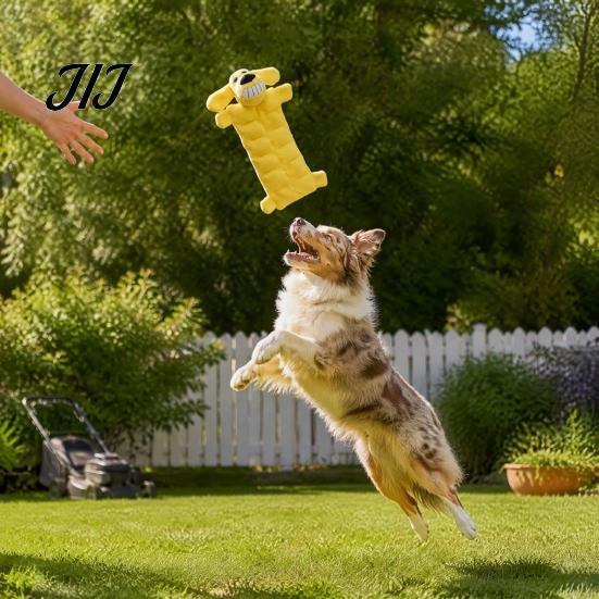 Anxiety Relief for Dogs Interactive Plush Dog Toy, Squeaky Chew Muscle Toys Design, Stuffed Animal Toy Aggressive Chewers Durable