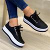 Woman Shoes Casual Sneakers for Women Round Toe Platform Shoes Lace Up Tennis Female Vulcanized Shoes Ladies Loafers
