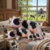 Skin Friendly Short Plush Cow Plush Pillow Huggable Long Body Hugging Pillow  Bed Sofa Lounge Decor