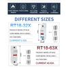 RT18-32X 1/2/3/4P 2/3/4/5/6/8/10/16/20/25/32A Din Rail mounting Fuse Holders Fuse Holder Base Pole for 10x38mm AC690V 500V Fuse Holders1
