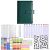 Macaron Color Cash Budget Ledger A6 PU Leather Folder Stickers Loose-sheet Notebook Business Gifts