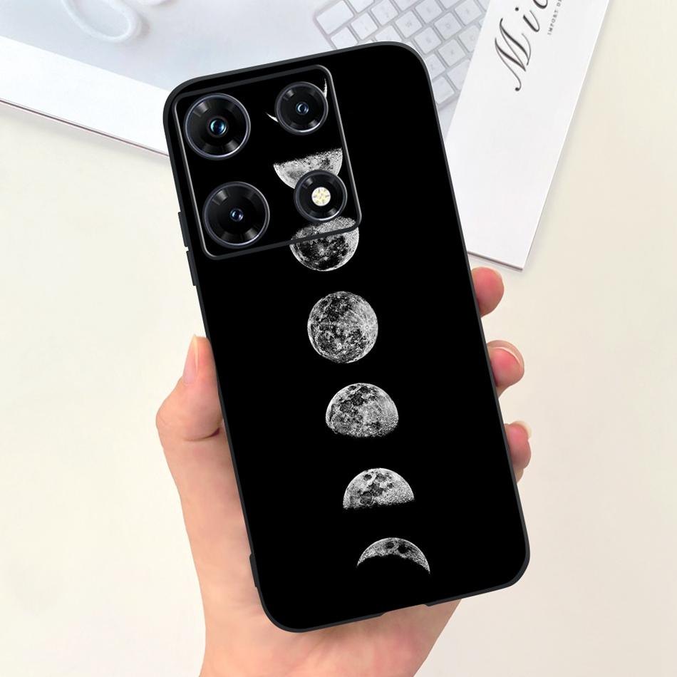 Fashion Moon Pattern Case For Infinix Note 30 Pro 30i 30 2023 Candy Color Soft Silicon Bumper For Infinix Note30 30Pro Note30i