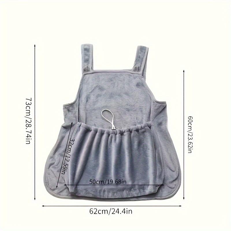 Cat Grooming Bib & Pet Apron, Anti-Hair Grooming Clothes for Cats, Protective Cat Bed Covering Bib for Bathing, Brushing & Grooming
