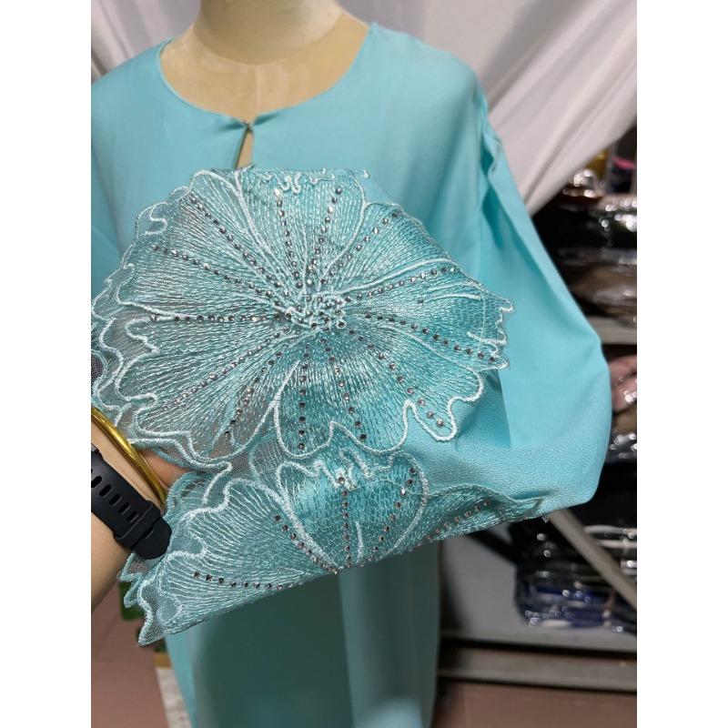 Women's Muslim Ladies Robe Malay Indonesian Dress with Hijab